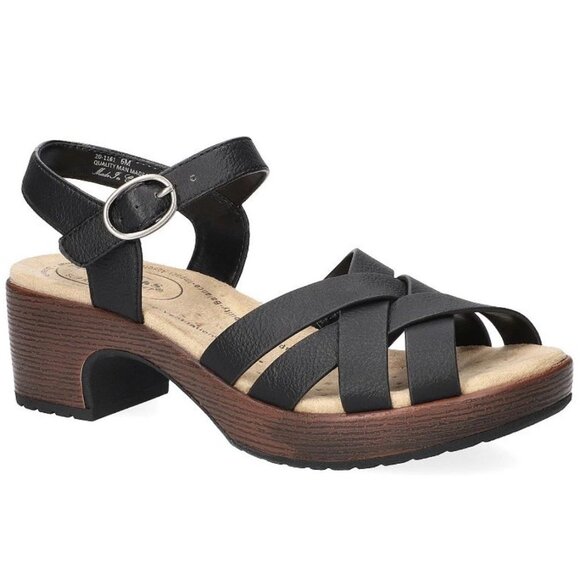 Easy Street Miyah Black Slip-Resistant Heeled Sandals Sz 9M - Retail $105 - Picture 1 of 4